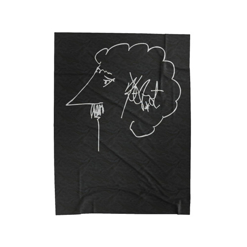 Kurt Vonnegut Vonnegut Self Portrait Velveteen Blanket