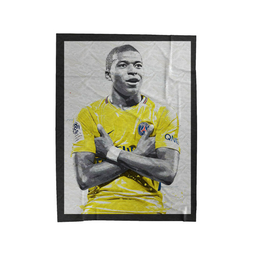 Kylian Mbappe Paris Saint Germain Velveteen Blanket