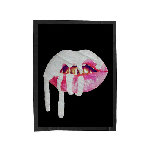 Kylie Jenner Lip Velveteen Blanket
