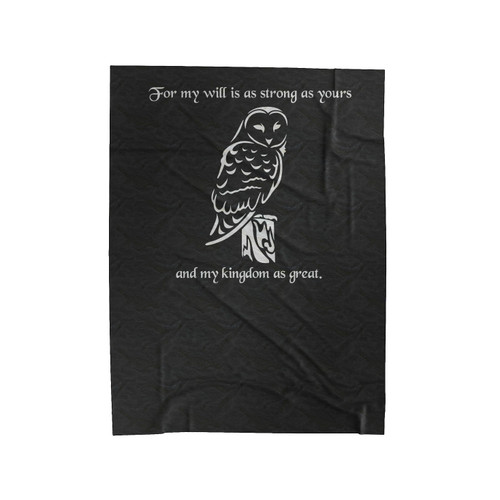 Labyrinth Movie David Bowie Jareth Barn Owl Jennifer Connelly Ludo Hoggle Kingdom Velveteen Blanket