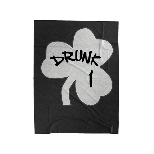 Ladies Drunk St Patricks Day Clover Ladies Party Velveteen Blanket