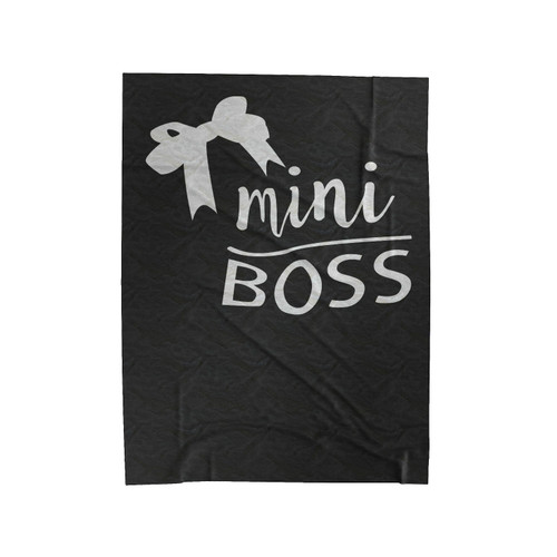 Lady Boss Mom Boss Mom Mommy And Me Mom And Daughter Mini Boss Mom And Me 2 Velveteen Blanket
