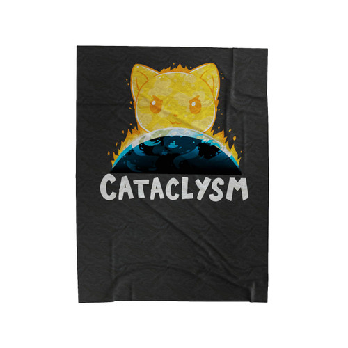 Lady Cataclysm World Of Warcraft Logo Velveteen Blanket