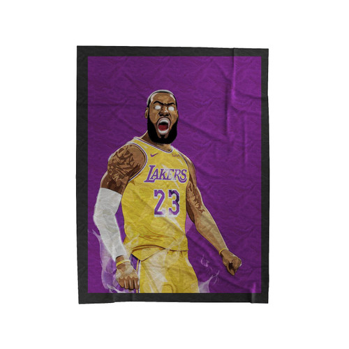Lakers Lebron James Velveteen Blanket