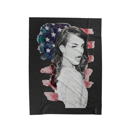 Lana Del Rey Art Flag Velveteen Blanket