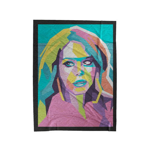 Lana Del Rey Geometric Portrait Velveteen Blanket