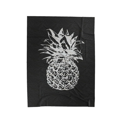 Large Pineapple Velveteen Blanket