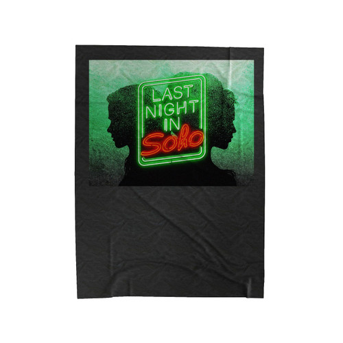 Last Night In Soho Logo Velveteen Blanket