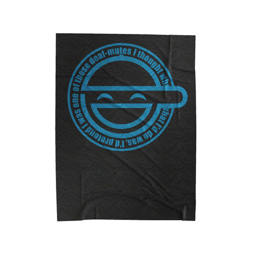 Laughing Man Ghost In The Shell Velveteen Blanket