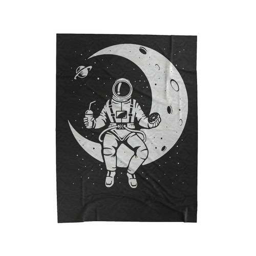 Launch Break Astronaut Nasa Moon Space Velveteen Blanket