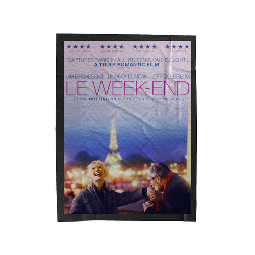 Le Week-End Romance Movie Velveteen Blanket Le Week-End Romance Movie Velveteen Blanket