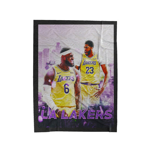 Lebron And Anthony Davis Velveteen Blanket Lebron And Anthony Davis Velveteen Blanket
