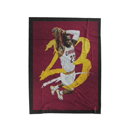Lebron James 23 Slam Dunk Velveteen Blanket