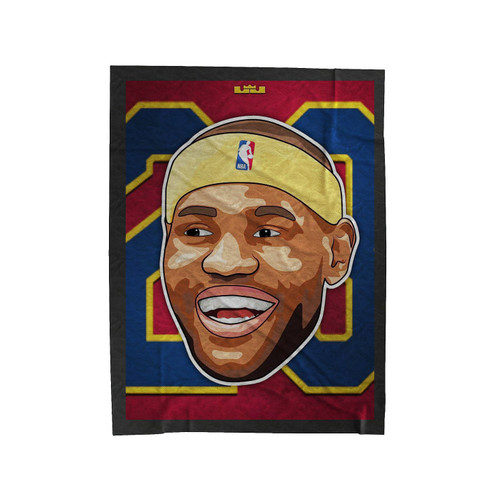 Lebron James Face Velveteen Blanket