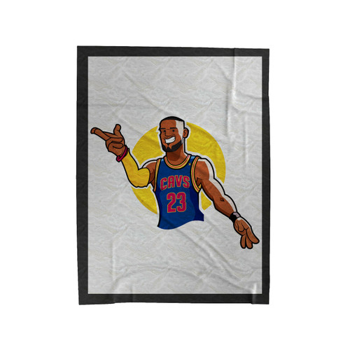 Lebron James Illustration 1 Velveteen Blanket