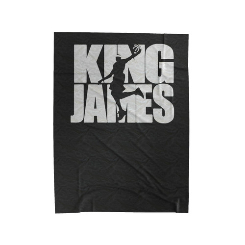 Lebron James King James Slam Dunk Mvp Cleveland Nba Velveteen Blanket