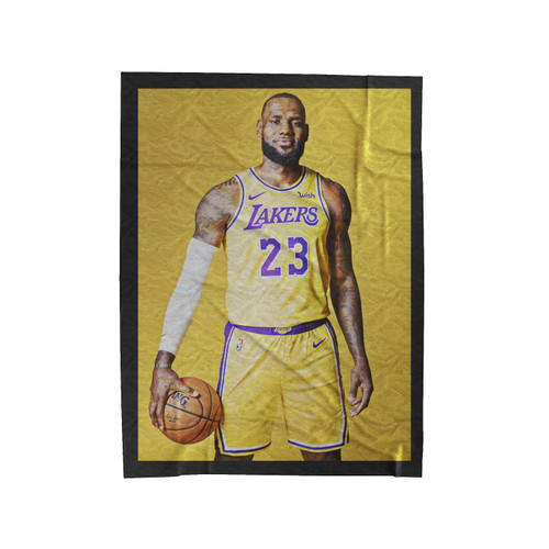 Lebron James Lakers 3 Velveteen Blanket