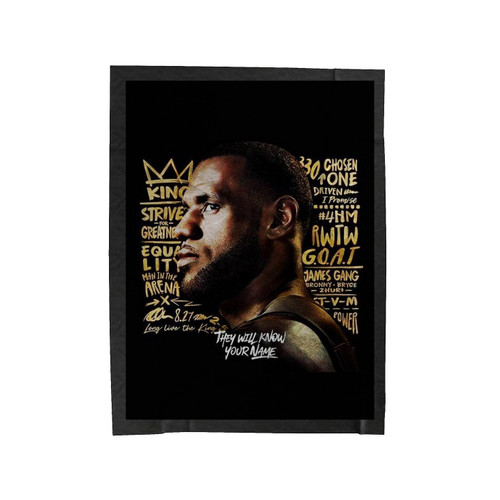 Lebron James Lakers Quote Velveteen Blanket