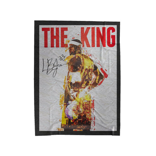 Lebron James Poster Cleveland Cavaliers 23 Velveteen Blanket