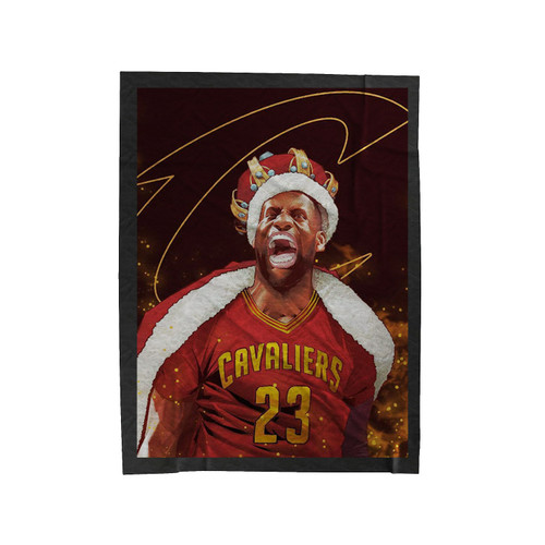 Lebron James Wrath Of The King Illustration Velveteen Blanket