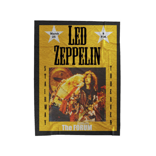 Led Zeppelin At The Forum Los Angeles Concert Velveteen Blanket