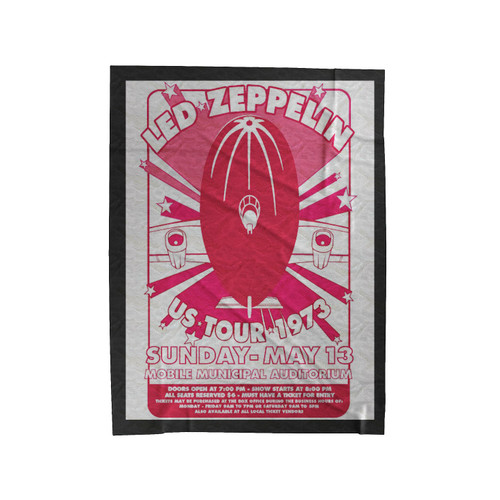 Led Zeppelin Us Tour 1973 Velveteen Blanket