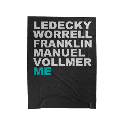 Ledecky, Worrell, Franklin, Manuel, Vollmer, Me Olympic Swim Team Velveteen Blanket