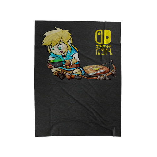 Legend Of Zelda Breath Of The Wild Nintendo Switch Link Video Gaming Cute Velveteen Blanket