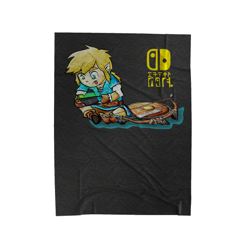 Legend Of Zelda Shirt Breath Of The Wild Nintendo Switch Link Video Gaming Cute Link Velveteen Blanket