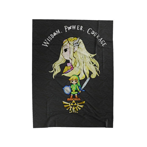 Legend Of Zelda Wind Waker Wisdom Power Courage Cute Velveteen Blanket