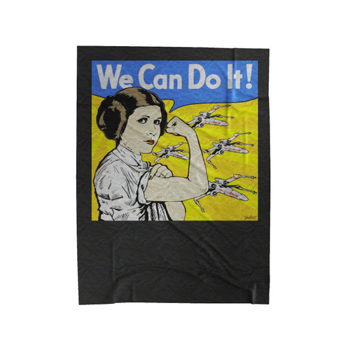Leia We Can Do It Velveteen Blanket