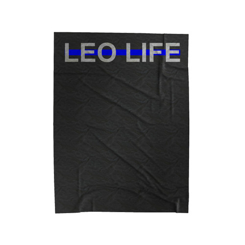 Leo Life Police Officer Law Enforcement Velveteen Blanket
