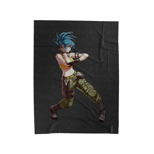 Leona King Of Fighters Velveteen Blanket