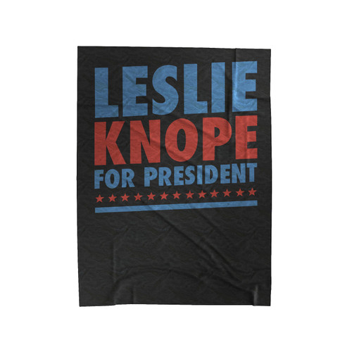 Leslie Knope For President 2016 Velveteen Blanket