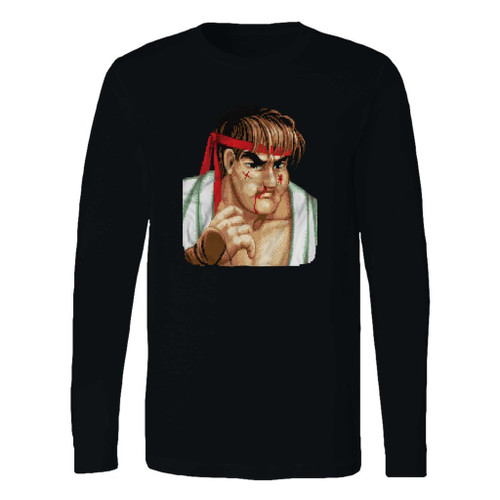 This classic fit street fighter ii ryu defeated long sleeve shirt is casually elegant and very comfortable. With fine quality print to make one stand out, it's a perfect fit for every occasion.
