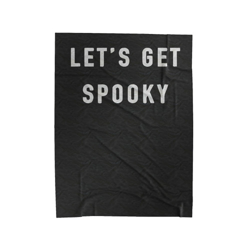 Let's Get Spooky Halloween Velveteen Blanket
