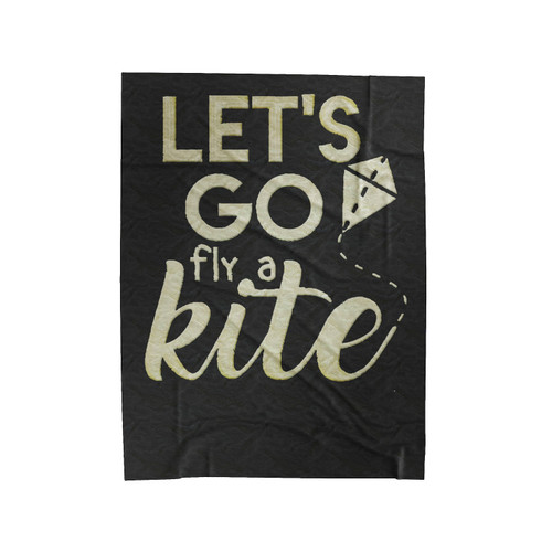 Let's Go Fly A Kite Mary Poppins Velveteen Blanket