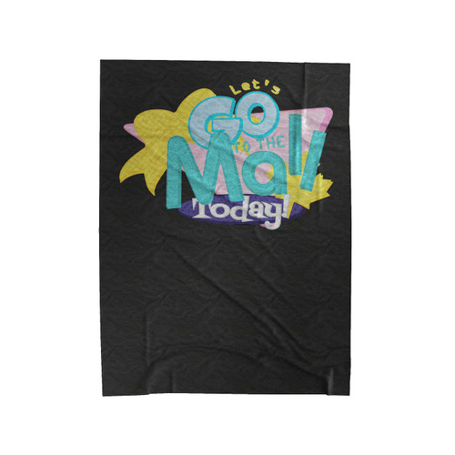 Let's Go To The Mall Today Velveteen Blanket