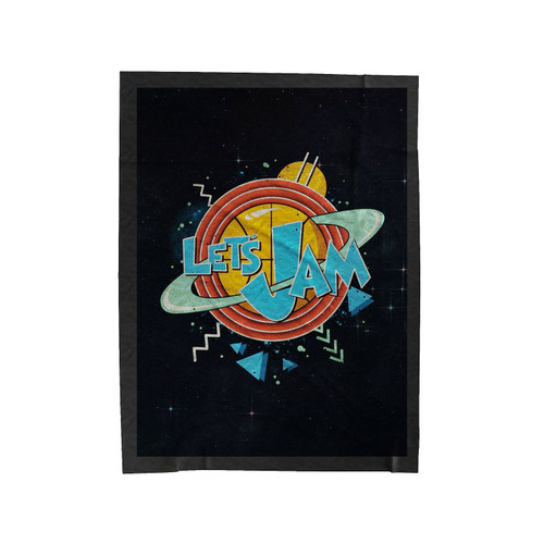 Let's Jam Space Jam Velveteen Blanket