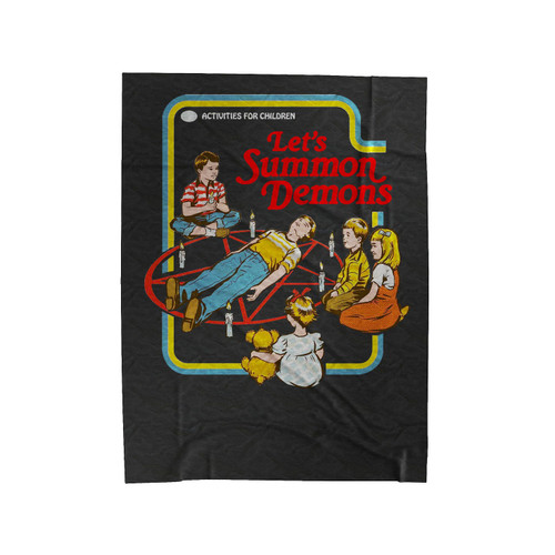 Lets Summon Demons 1 Velveteen Blanket