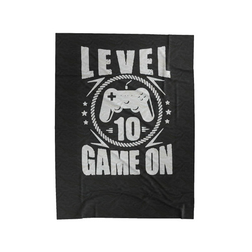 Level 10 Game On Velveteen Blanket
