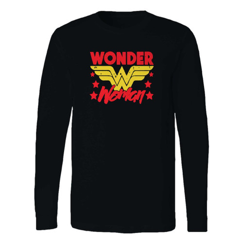 This classic fit superhero wonder woman logo long sleeve shirt is casually elegant and very comfortable. With fine quality print to make one stand out, it's a perfect fit for every occasion.