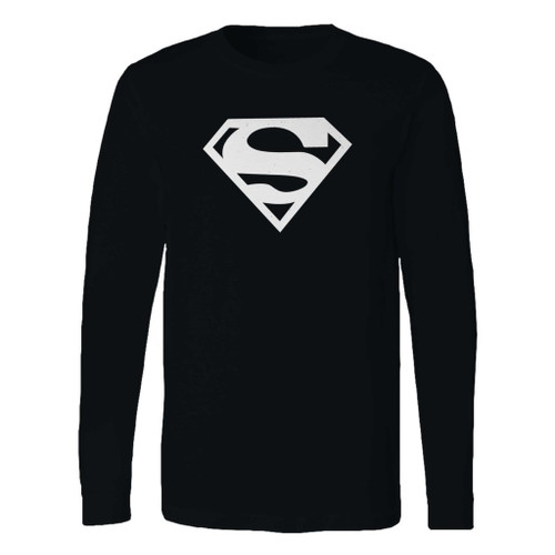 This classic fit superman superhero logo black and white long sleeve shirt is casually elegant and very comfortable. With fine quality print to make one stand out, it's a perfect fit for every occasion.