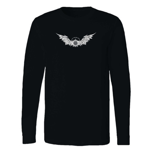 This classic fit supernatural devils anti possession wings symbol long sleeve shirt is casually elegant and very comfortable. With fine quality print to make one stand out, it's a perfect fit for every occasion.