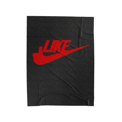 Like Red Logo Velveteen Blanket