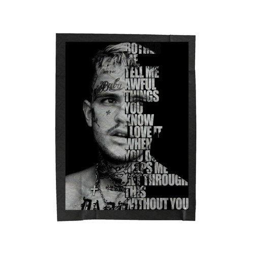 Lil Peep Awful Things Velveteen Blanket