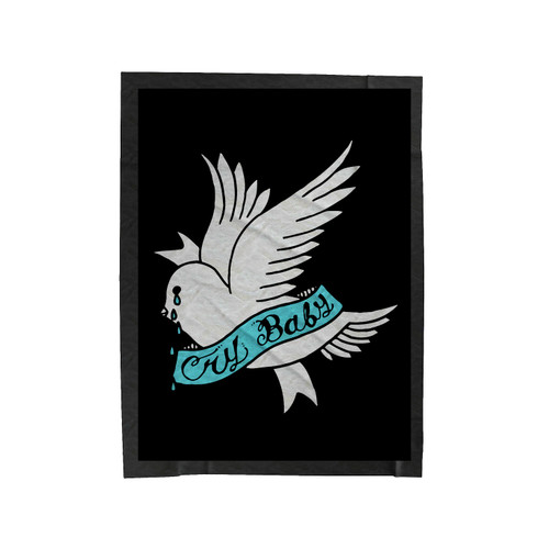 Lil Peep Cry Baby Dove Bird Velveteen Blanket