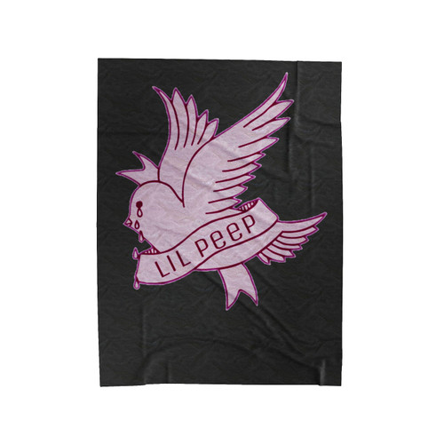 Lil Peep Cry Baby Pink Bird Velveteen Blanket