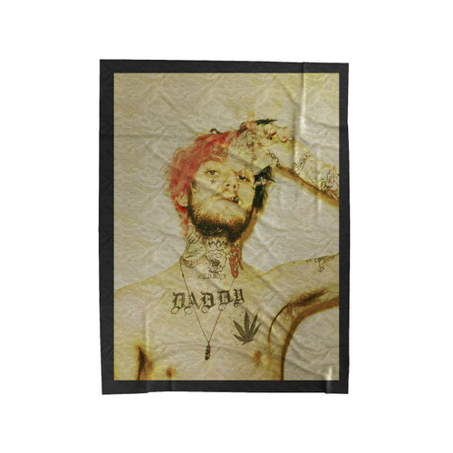 Lil Peep Daddy Tattos Velveteen Blanket