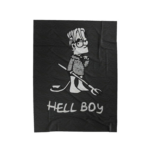Lil Peep Hell Boy Bart Velveteen Blanket
